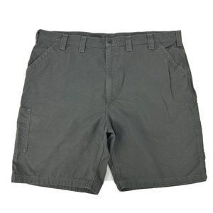 Men's Carhartt Original Fit Carpenter Shorts‎ Olive Green 48 Canvas Work Utility